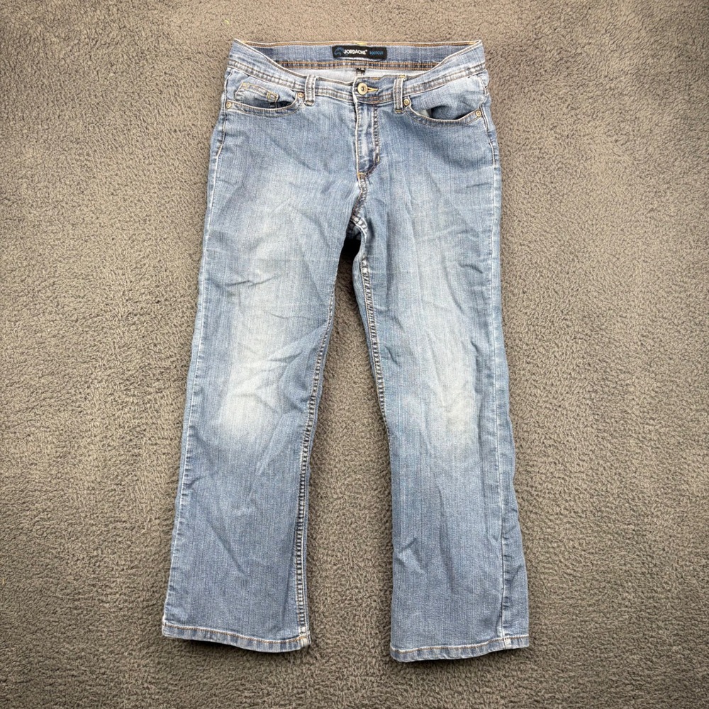 Jordache Bootcut Jeans Women's Size 14 1/2 P Blue Denim Pants Medium Wash